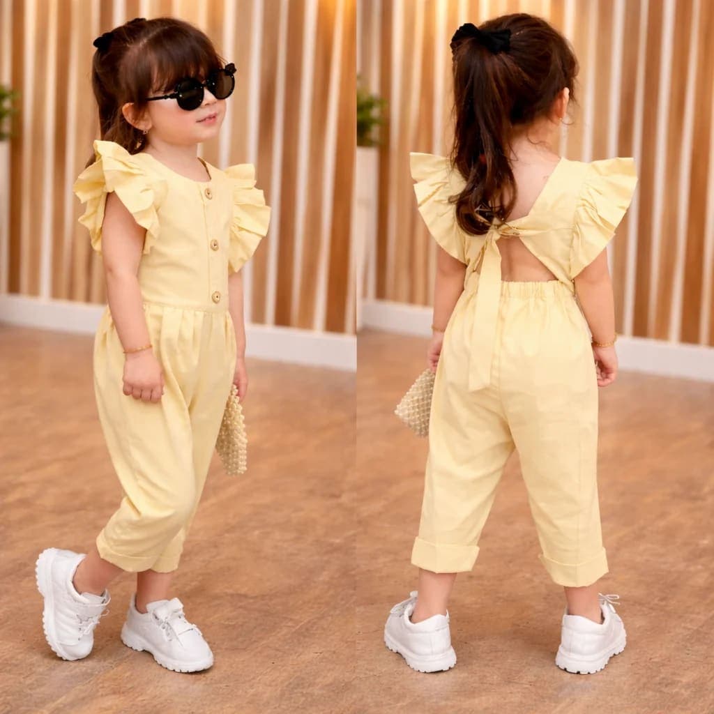 جامسوث فاخر (صالوباث فراشة ) لبسة بنات صيفية أنيقة 🌸